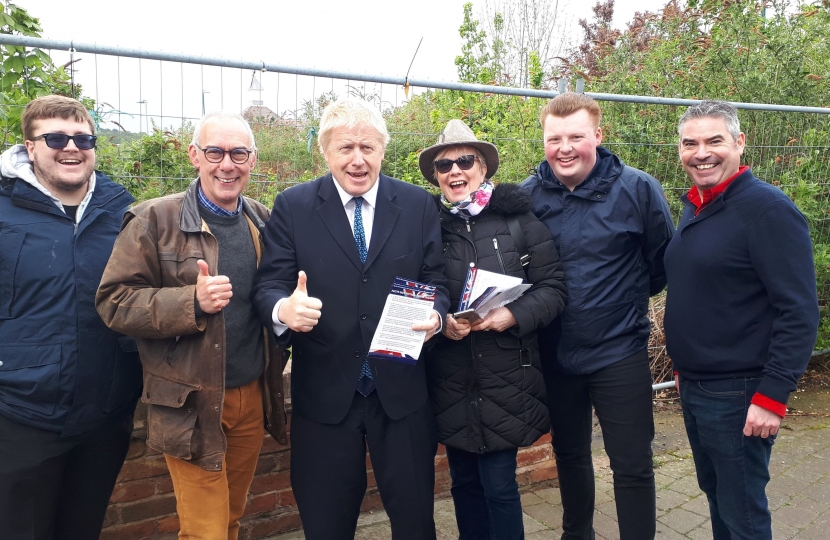 Bedworth Conservative Councillors and Craig Tracey MP with the Prime Minister, the Rt Hon Boris Johnson MP