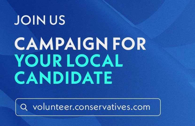 Campaign for your local Conservative candidate