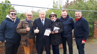 Bedworth Conservative Councillors and Craig Tracey MP with the Prime Minister, the Rt Hon Boris Johnson MP
